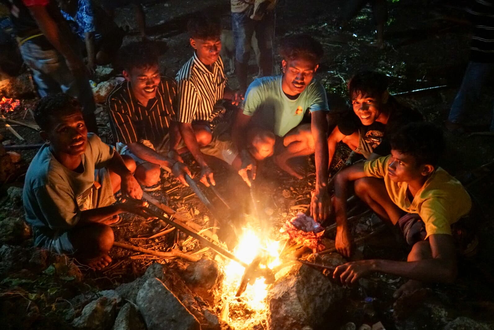 Traditional Sumba BBQ on the beach