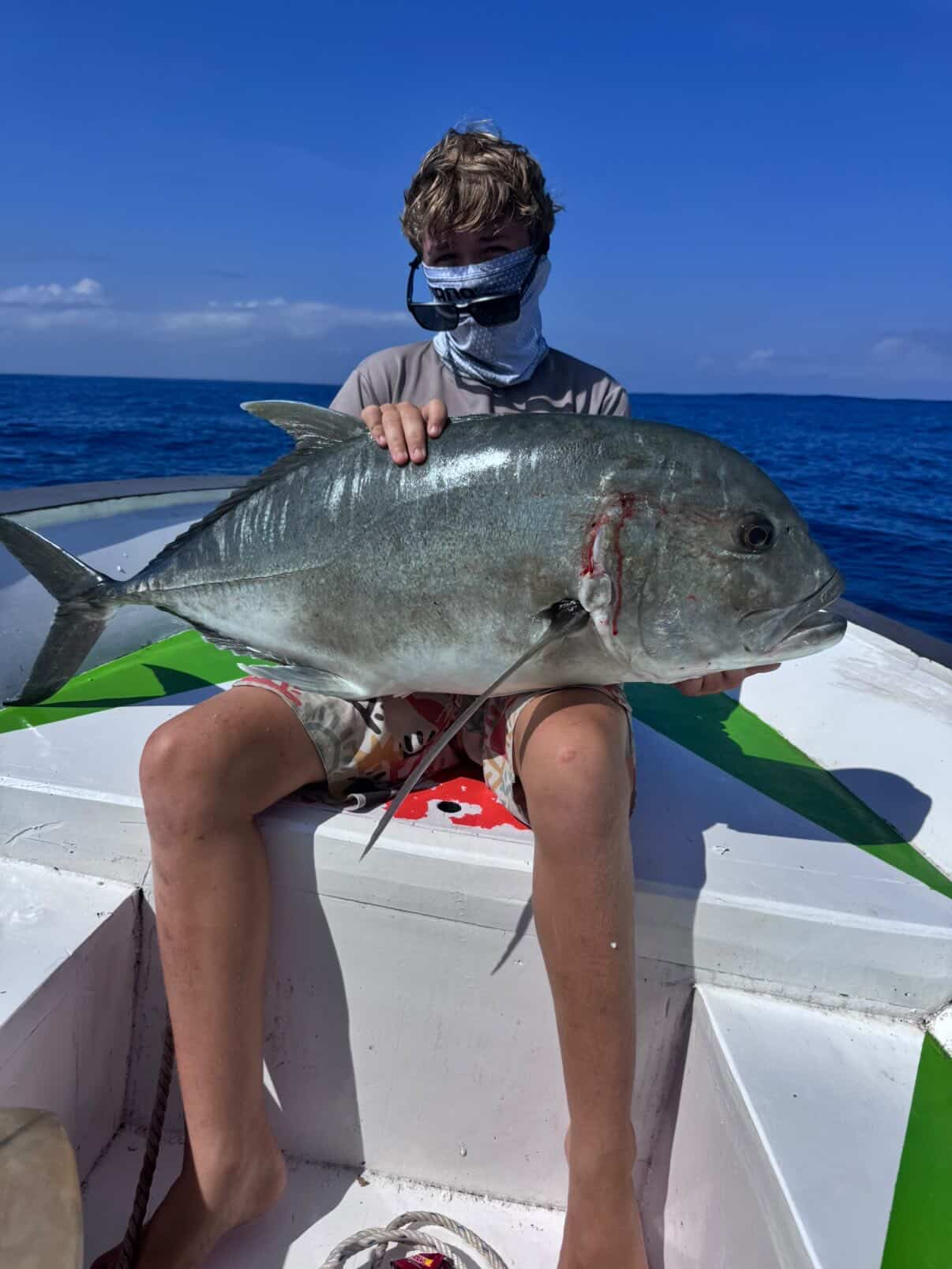 Giant Trevally caught on a Sumba fishing trip