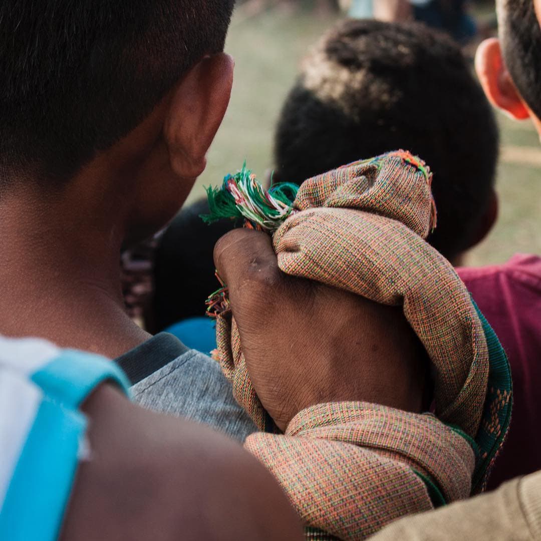 Traditional pajura hand-to-hand fighting in Sumba